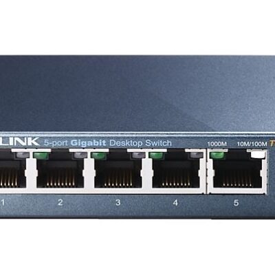 TP-Link 5-poorts Desktop Gigabit Switch, 5 10/100 / 1000M RJ45-poorten, metalen behuizing (TL-SG105)