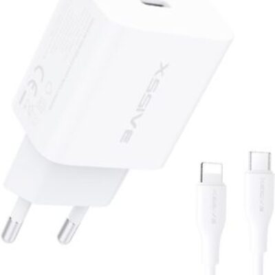 Xssive PD 20W 2in1 Charger+Cable Type-C to iPhone XSS-AC65PD – Zwart