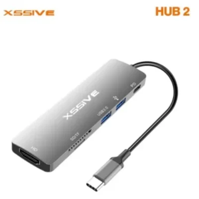 Xssive 6in1 USB Hub to Type-C HUB2