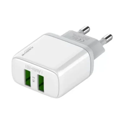 Xssive Dual USB-A Adapter AC53 – Wit