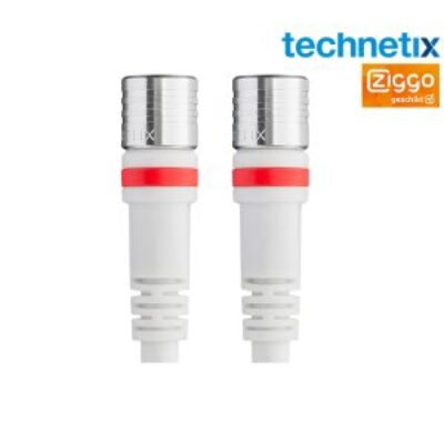 Technetix RLA++ 2x F-male Modemkabel (QuickFit) (1,5 meter)