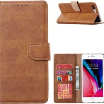 Book Case Apple iPhone 7 Plus/8 Plus – Light Brown