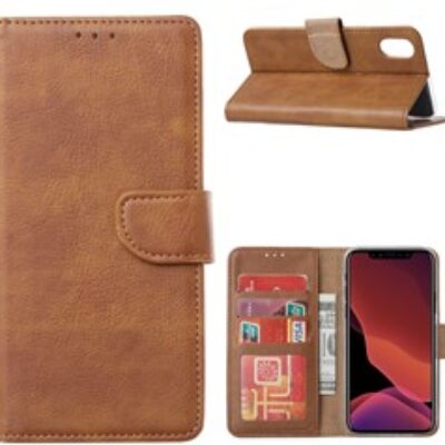 Book Case Apple iPhone XR – Light Brown