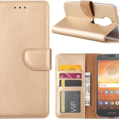 Book Case Motorola Moto E5 Play – Gold