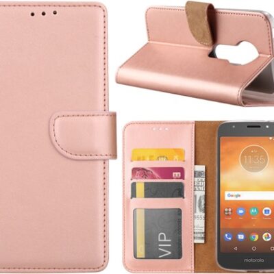 Book Case Motorola Moto E5 Play – Rose Gold