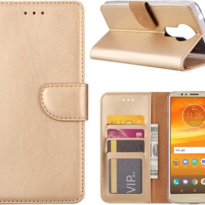 Book Case Motorola Moto E5 Plus – Gold