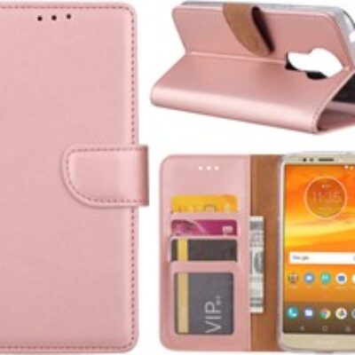 Book Case Motorola Moto E5 Plus – Rose Gold