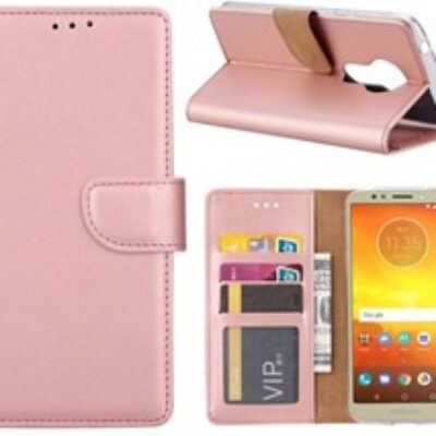 Book Case Motorola Moto E5 – Rose Gold