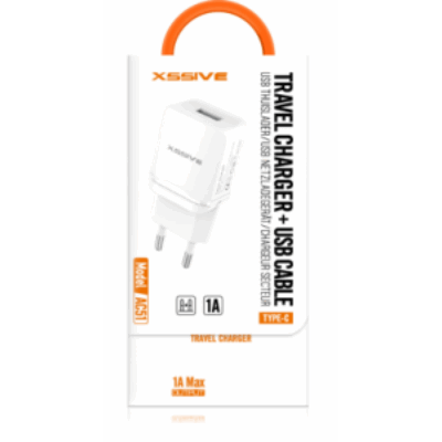 Xssive AC51 USB Charger met Type-C Cable