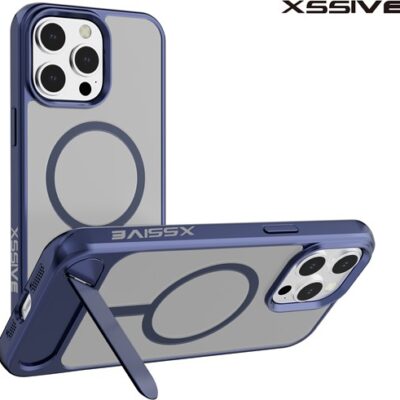 Xssive Back Case suitable for Magsafe with STAND2 iPhone 11 – Blue