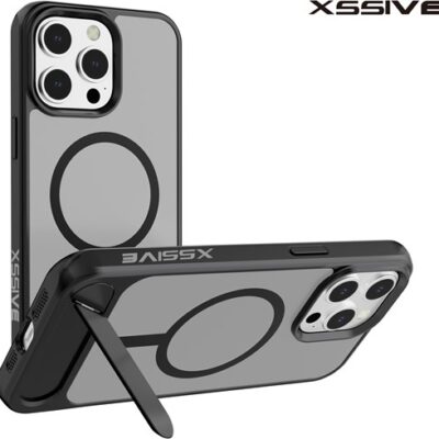 Xssive Back Case suitable for Magsafe with STAND2 iPhone 11 – Black