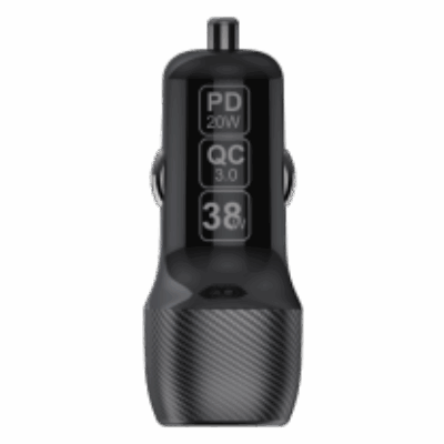 Xssive PD QC3.0 Fast Car Charger Duo 38W XSS-CC32 – Zwart