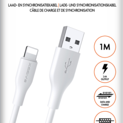 Xssive TPE Serie USB to 8 Pin Cable 1m – Wit