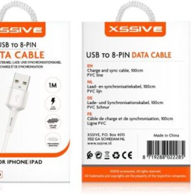 Xssive USB Cable for iPhone 1m XSS-PVC100L – Wit